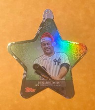 2021 Topps Holiday Baseball Giancarlo Stanton Oversized MLB Star Ornament DieCut