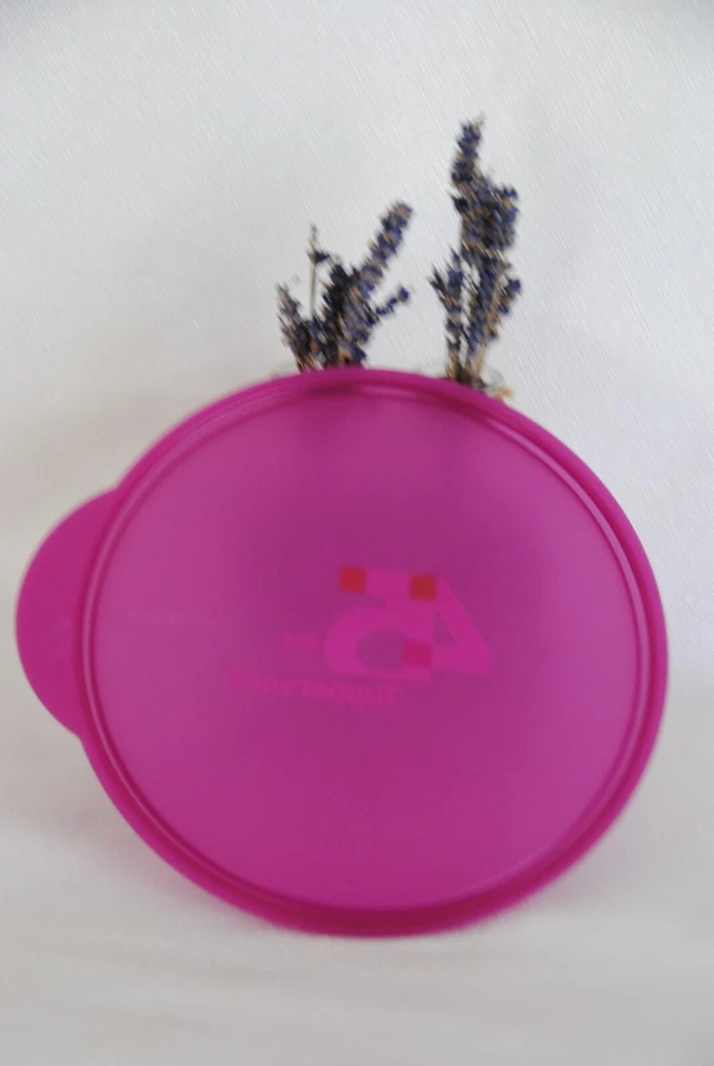 🌟TUPPERWARE Couvercle Rond Remplacement Ø 19 / 21 Cm Bol Pouce Saladier 45 ans - Photo 2/4