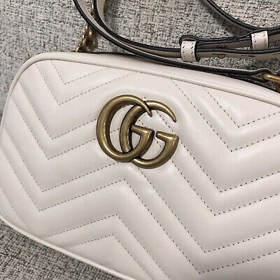 NEW GUCCI 447632 GG Logo Marmont matelassé leather small NEW GUCCI 447632 GG Logo Marmont matelassé leather small