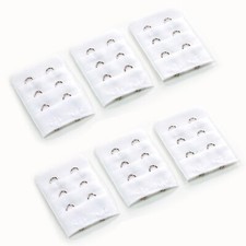 More of Me to Love Bra Extender 6-Pack - White - 2 Hook, 3 Hook, 4 Hook