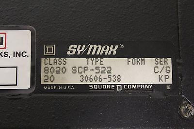 Square D SCP-522 Class 8020 Sy/max Module Cpu Processor B220280