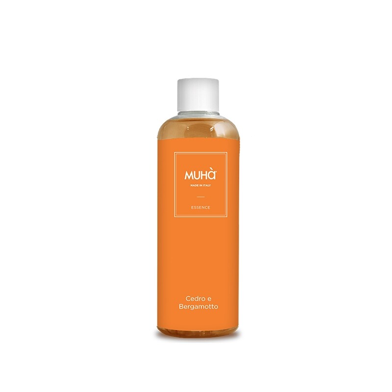 MUHA' Ricarica Refill 500ml Profumatore D'Ambiente Cedro e Bergamotto
