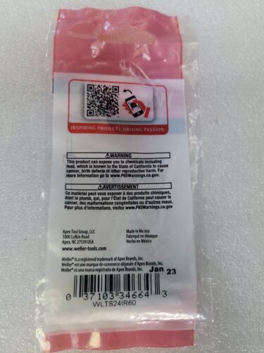 Punta de destornillador 3XOriginal Weller WLTS24IR60 1/8" (antiguo ST2) - Imagen 2 de 2