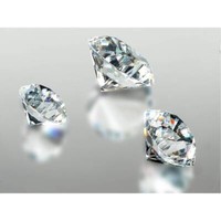 3Er Set Deko Diamanten Klar D. 4 + 5 +6Cm Glas Geschliffen Formano