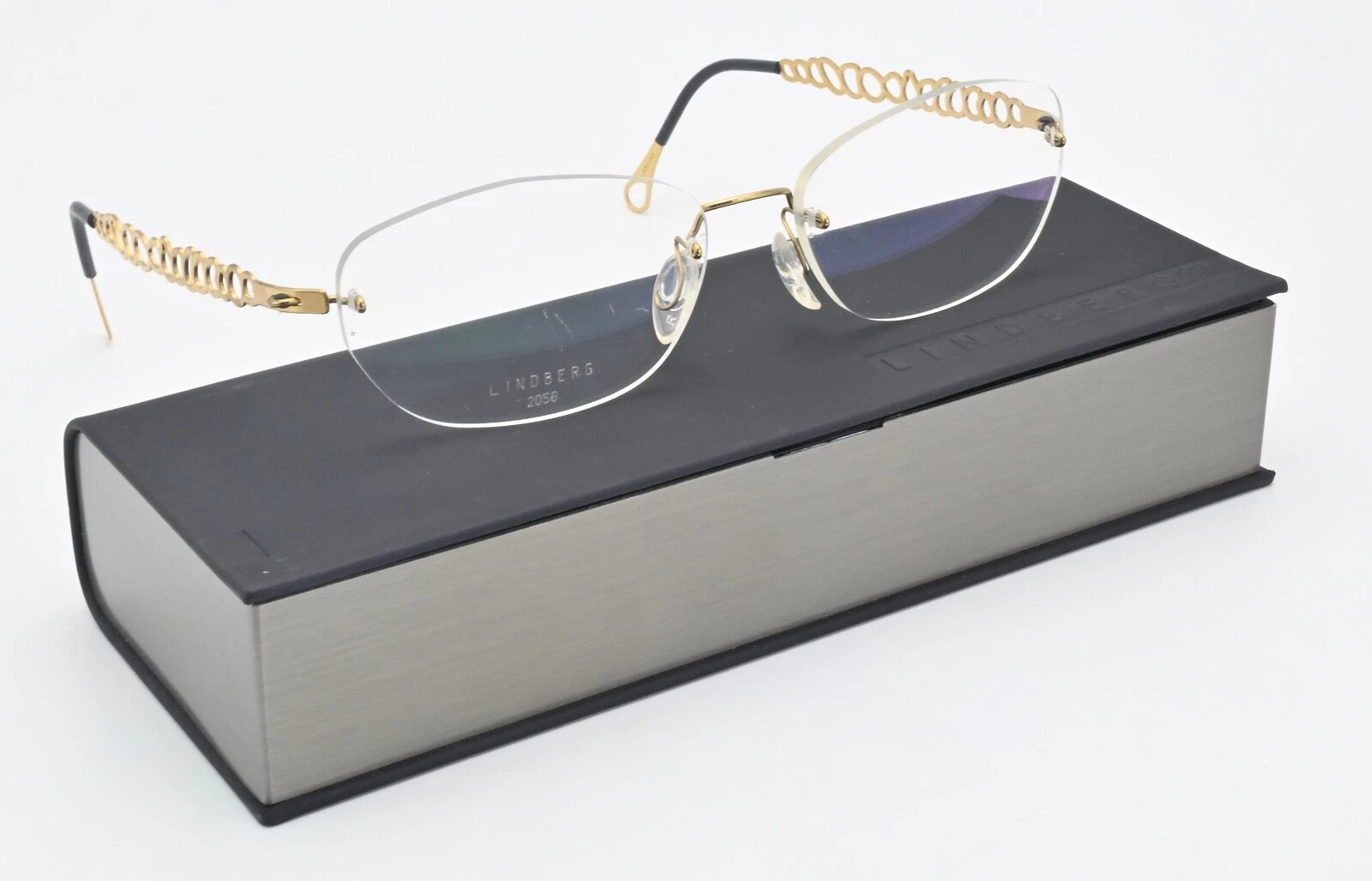 Lindberg Glasses Frame 2056 No. 025/1ae Spirit Titanium Rimless Oval Gloss G