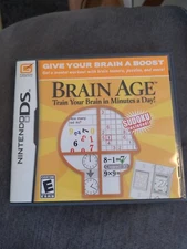 BRAIN AGE Game Cartridge in Original Case with Manual (Nintendo DS 2005)