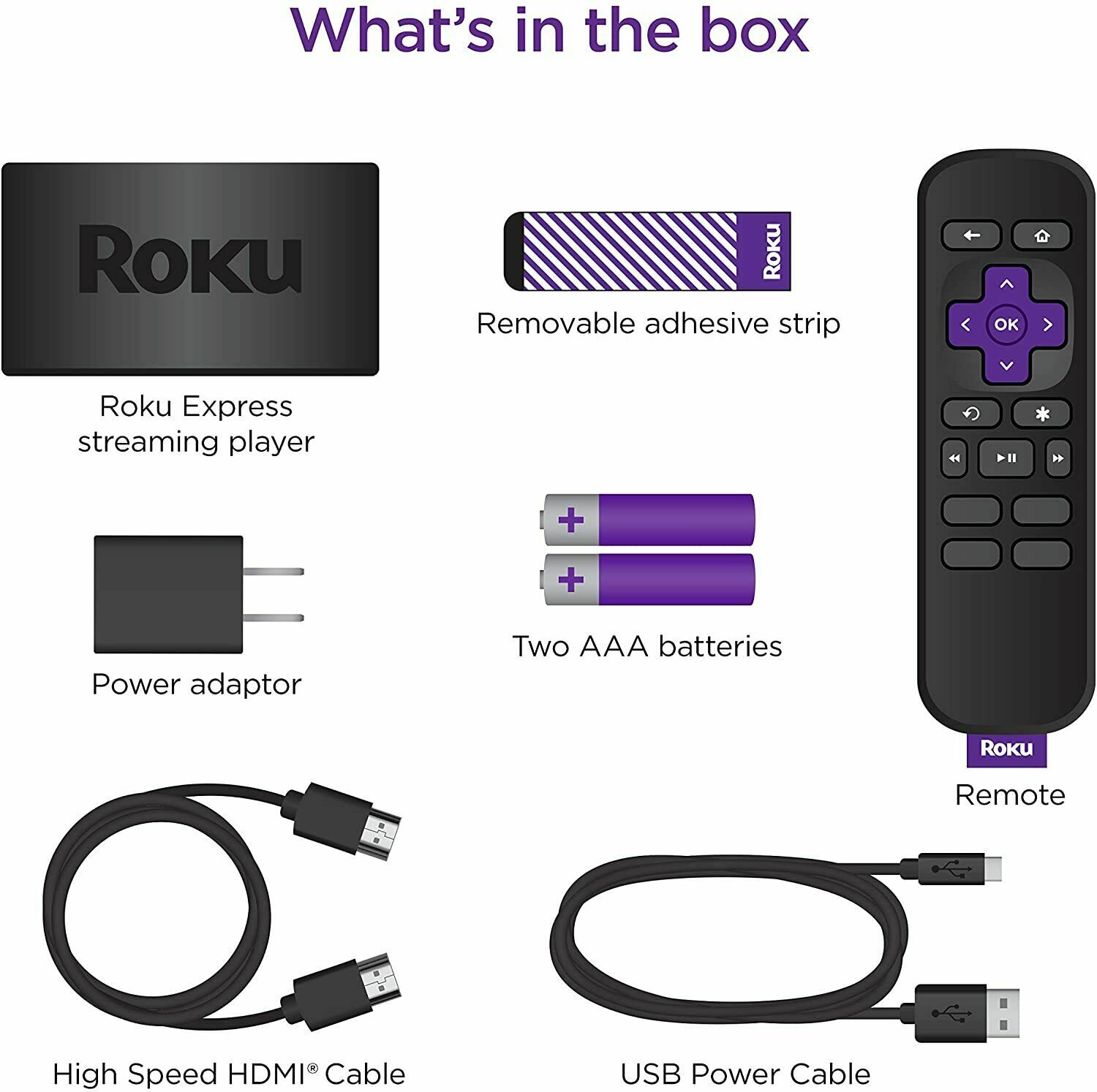 Roku Express HD Streaming Media Player Black NEW 829610003252 eBay