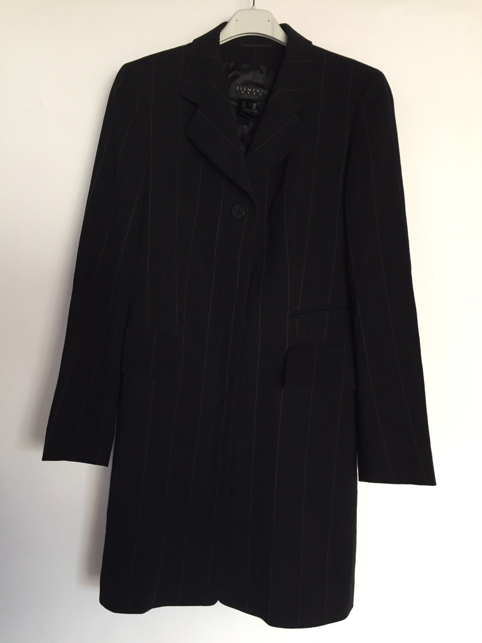 ESCADA ELEMENTS STRIPED WOOL COAT JACKET34 US4 XS - image 12