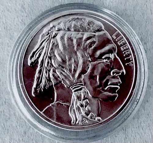 Liberty Indian Head Walking Buffalo 1oz .999 Brilliant Uncirculated Encapsulated