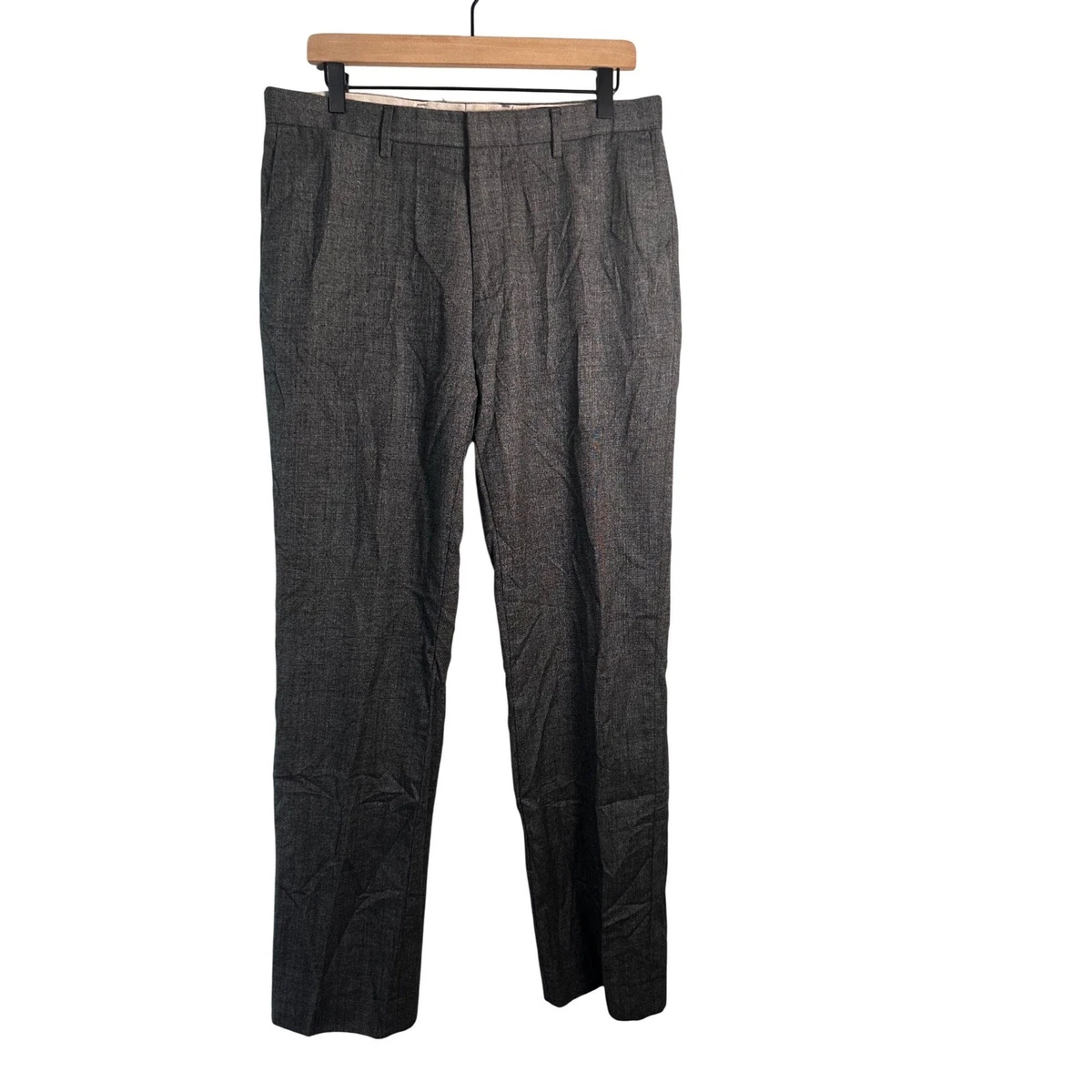 Pantalon Habillé Banana Republic Homme - 32x30 - Gris Anthracite - Laine - Slim Conique