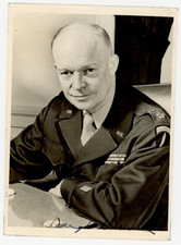 General Dwight Eisenhower - Signed Vintage B&W Photograph
