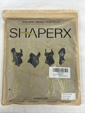 Shaperx Shapewear Bodysuit 5218 Black 4XL NEW  