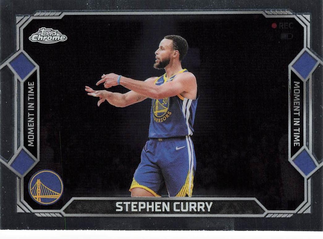 2025-26 Topps Chrome Update #MT-2 Stephen Curry Moment In Time