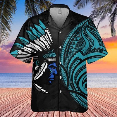 Chief Native American Hawaiian Shirt Native American Print Clothing Unique Gifts
