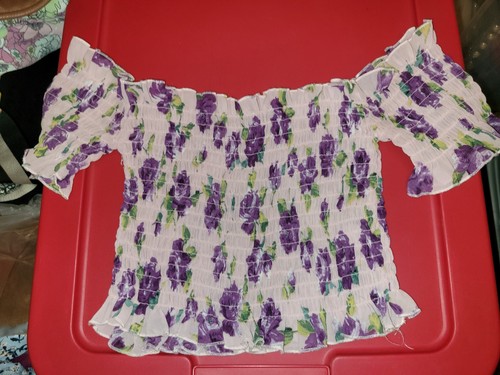 Nasty Gal Collection Größe 4 rustikal hellrosa Blumenfarbe Cowgirl-Stil - Bild 2 von 6