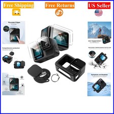 Go Pro Hero 13 Black Case Kit with Tempered Glass  Accessories, Black