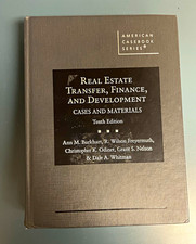 West Academic Real Estate Transfer Finance & Development 10th Ed HC Casebook