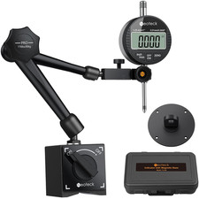 Digital Dial Indicator Gauge and Magnetic Base Set with Storage Case 0-1 Inch/25