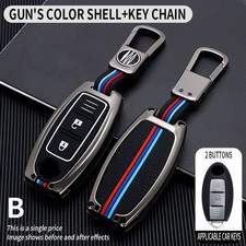 2 Button Key Ring Remote Key Shell Cover Fob Case For-Niss-an -Qash Accessories