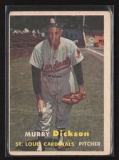 1957 Topps #71 Murry Dickson - VG/PR - crease