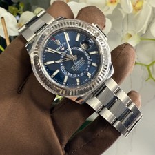 Rolex Sky-Dweller 326934 Blue Steel 42mm Oyster Watch Box & Papers
