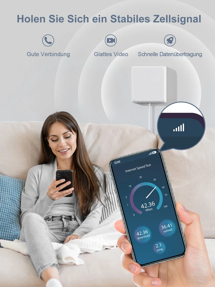 4G 5G LTE 800/900/2100MHz Band 20/8/1 Handy-Signalverstärke Verstärker - Bild 4 von 4