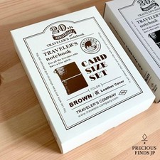 TRAVELER  S notebook Card Size 20th Anniversary Set Color Brown