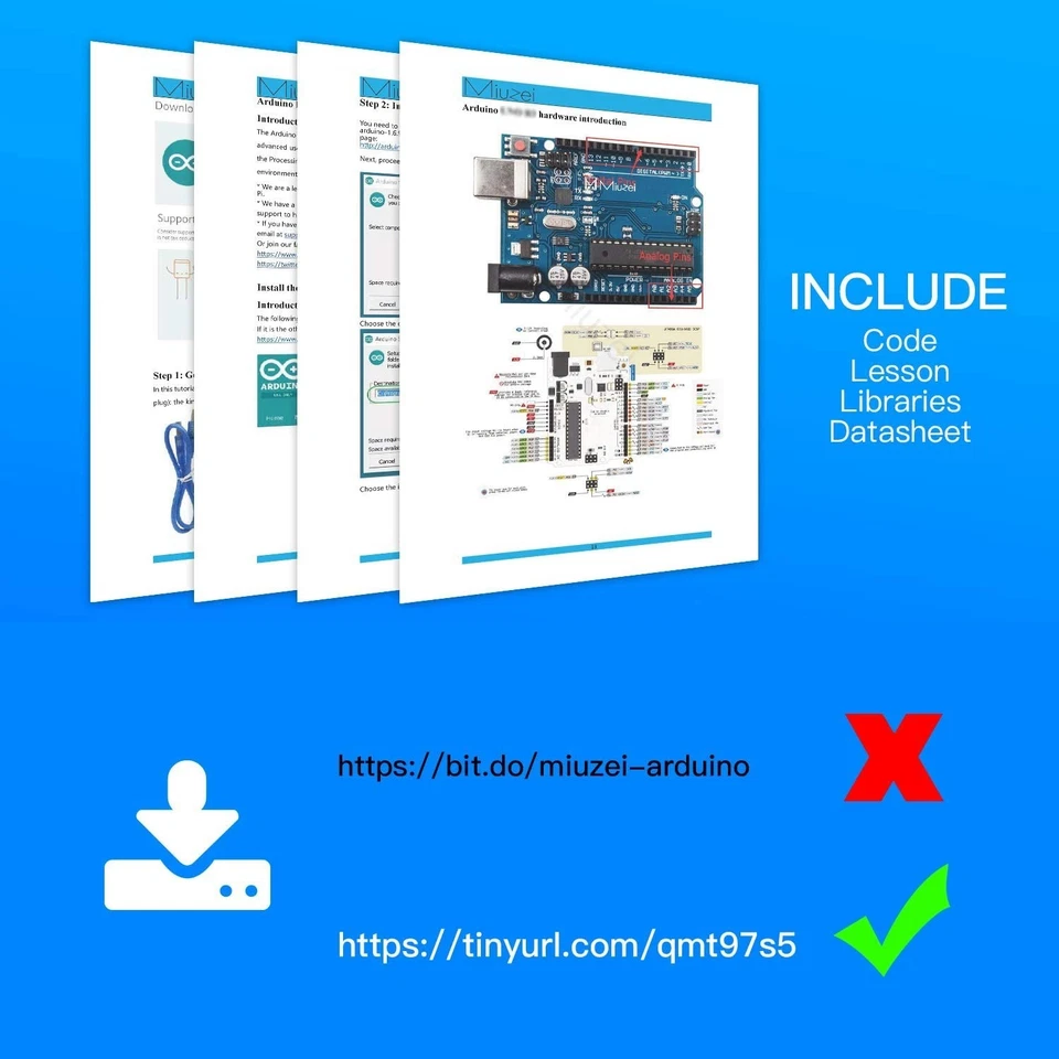 Miuzei Starter Kit Compatible with Arduino Projects, Circuit BreadBorad, LCD1... - Image 3 of 4