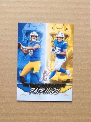 LADD MCCONKEY / JUSTIN HERBERT Paramount Pairings 2025 Topps Signature Class 