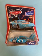 New Disney Pixar CARS Supercharged King 43 Dinoco Light Blue Diecast Toy Car