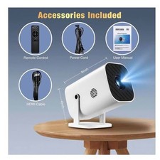 Mini Smart Projector with WiFi Bluetooth Built-in Apps Native 1080P New
