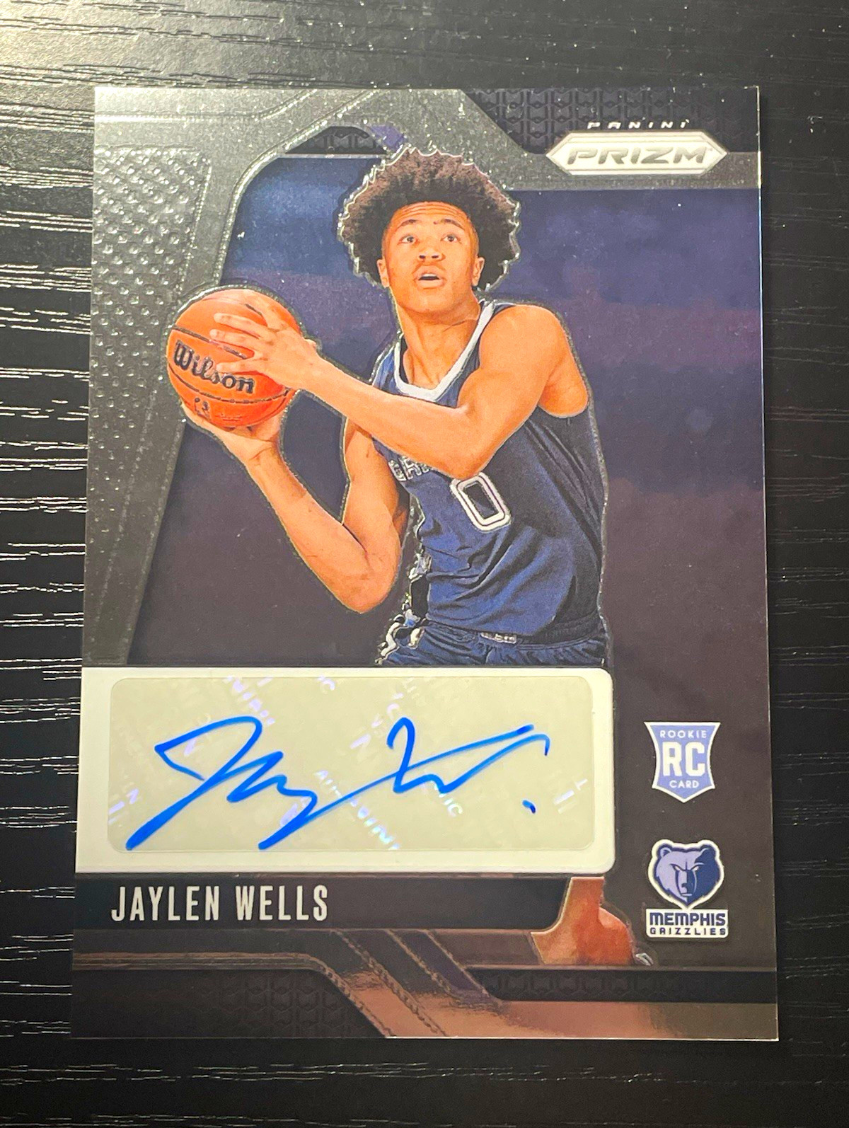 Panini Prizm 2024-25 Rookie Signatures Jaylen Wells Auto RC Grizzlies WSU