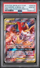 Charizard & Braixen GX SM230 Pokemon Tag Team Black Star Promo GEM MINT PSA 10