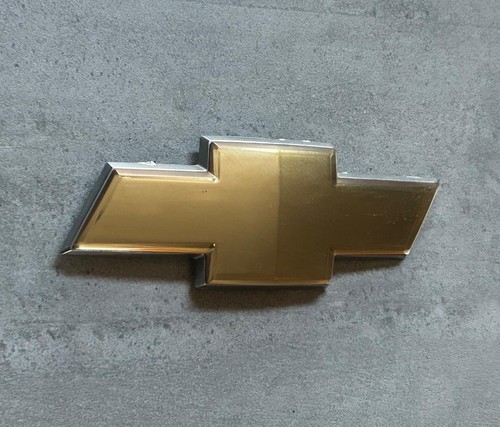 Gold/Chrome Rear Trunk Bowtie Emblem For 2014-2018 Chevy Chevrolet Impala | Direct Replacement