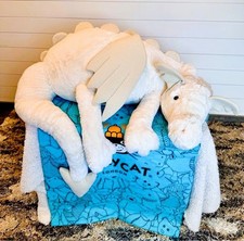 Jellycat GIGANTIC Snow Dragon. 100 Authentic. RARE With bag. NWT. Plush