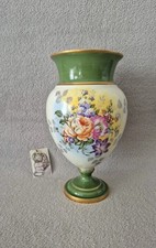Vase en porcelaine décor floral J.Ponty Limoges France
