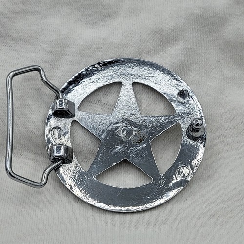 Texas Ranger Badge Belt Buckle (Silver) | eBay