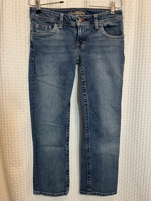 American Eagle 6 Regular Stretch Blue Straight Leg Denim Jeans Women N6
