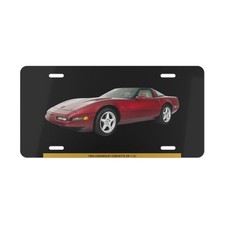 Stunning 1994 Corvette ZR-1 C4 Classic Vanity Plate - Premium Metal Front