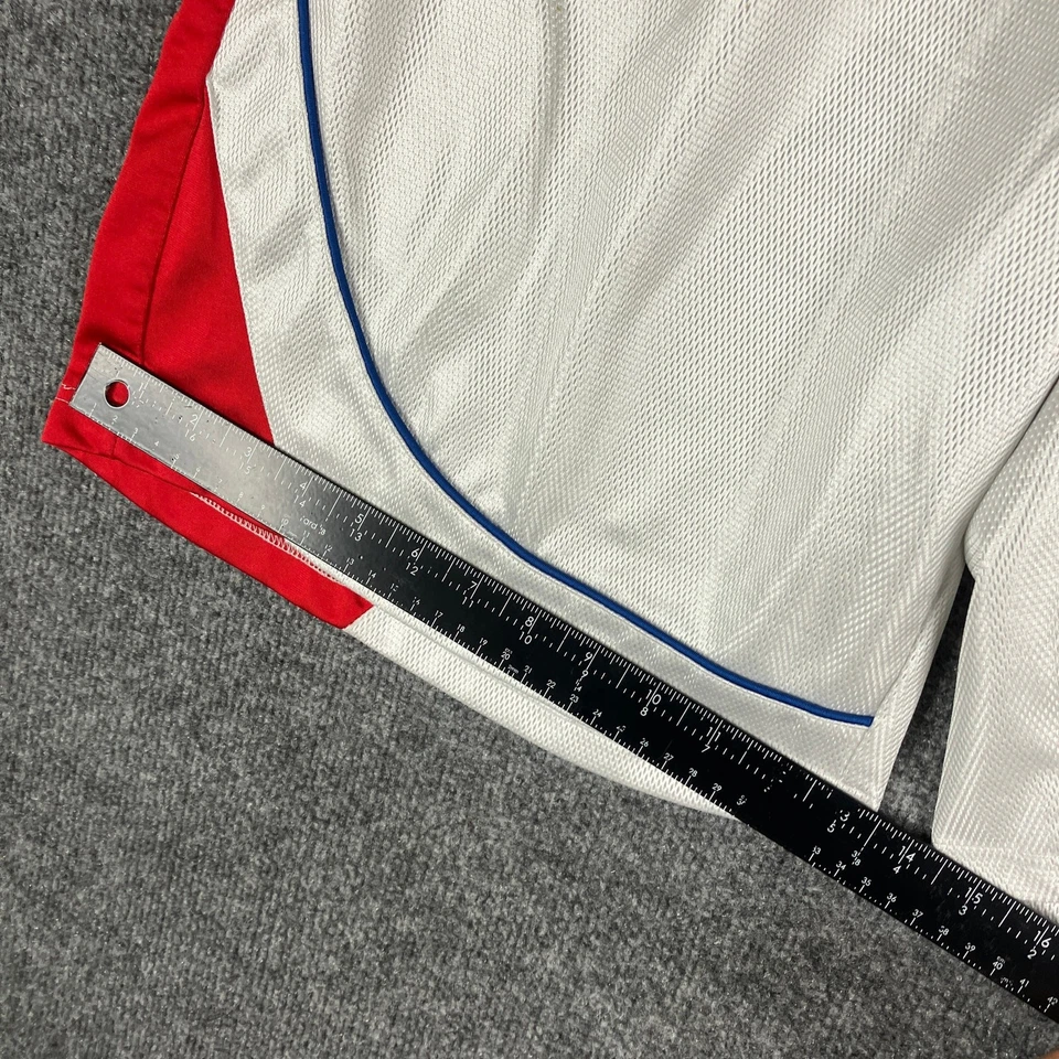 Colosseum KU Jayhawks Shorts Mens Size L White Blue Red Athletic NCAA Mesh - Image 2 of 4