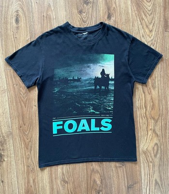 Fohlen T-Shirt Herren Medium Holy Fire Sound schwarz Baumwolle Grafikdruck Band Tee