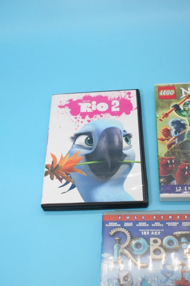 Mixed of 5 Toons DVDs Lego Ninjago Rio2 Superman Batman Corps Bride Robots - Image 2 of 4