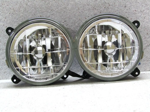 1992 2003 JDM SUBARU IMPREZA GC GF GG FRONT BUMPER KOUKI CHROME FOG LIGHTS OEM