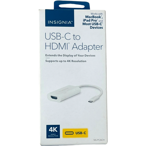 Adaptador Insignia NS-PCACH USB-C a HDMI Blanco para MacBook, iPad Pro - Imagen 5 de 5