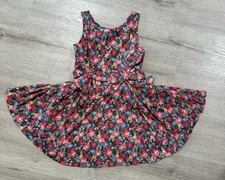 VTG Chocolate Soup Floral With Bows Girls SZ 5 Multicolor Sleeveless