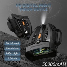 4K Night Vision Binoculars with 4.0-inch IPS Screen, 10x Digital Zoom