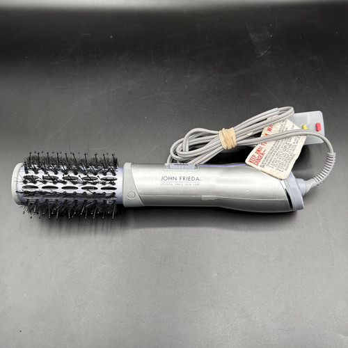 Dmg’d John Frieda Frizz Ease Salon Shape 1.5" Ionic Hot Air Brush Silver JFHA5
