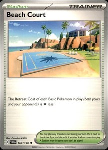 Beach Court 167/198 Scarlet & Violet Base Set Uncommon Trainer Stadium