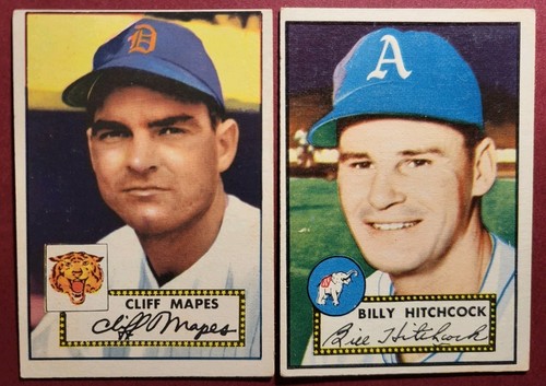 1952 Topps Vintage Baseball 5-card Lot *Hank Sauer* *Cliff Mapes* Mid Grade+ - Picture 3 of 5