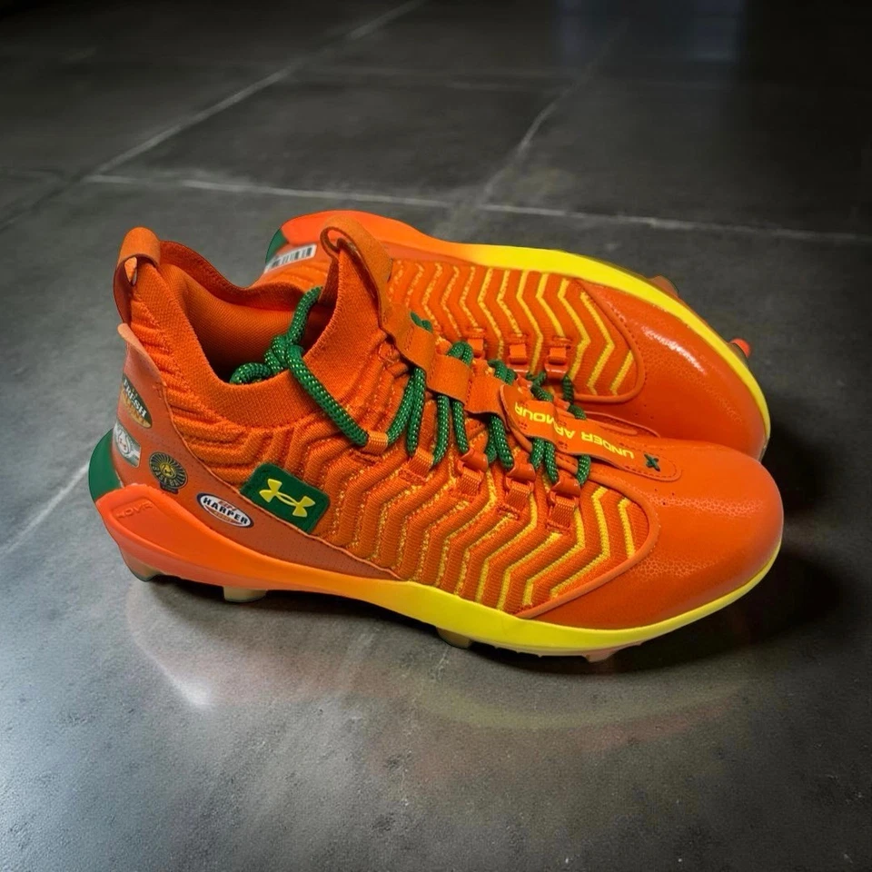 Botines de béisbol Under Armour Harper 9 Pro TPU LE "Bring the Juice" para hombre EE. UU. 11,5 Foto 4 de 4